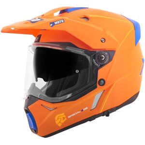 FC-Moto Merkur Pro Straight Enduro Helm - Orange - S - unisex