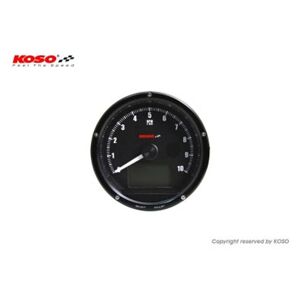 KOSO Tachometer und Tachometer Schwarzes Gesicht max 10000 U/min // max 360km/h (mit Schaltlicht) - schwarz -  - unisex