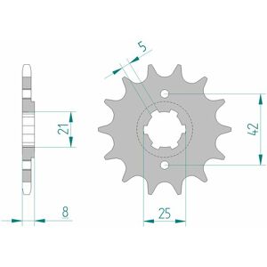 AFAM Standard-Stahlkettenrad 21502 - 520 -  -  - unisex