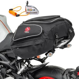 Set ST4 Hecktasche X50 und Alarm Bremsscheibenschloss passend für Moto Guzzi Norge 1200 Bagtecs