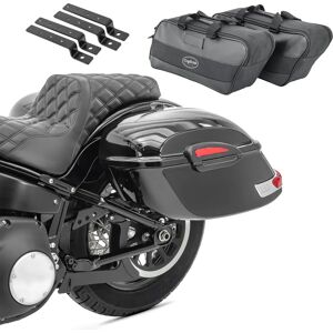 Set Seitenkoffer Craftride Delaware 33L + Innentaschen passend für Harley Davidson CVO Pro Street Breakout