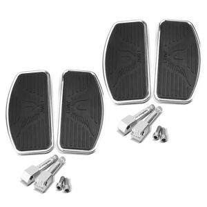 Set 4x Trittbretter Fahrer passend für Kawasaki VN 900 Light Tourer Craftride FB2