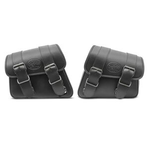 Satteltaschen Paar passend für Suzuki Intruder VL 800 Volusia/ VS 1400/ 600 Craftride Montana 2x 8L schwarz