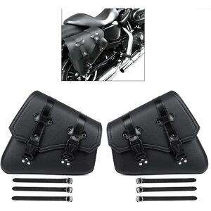 Set 2x Satteltasche passend für Kawasaki VN 900 Classic / Custom Seitentasche Craftride SB4 schwarz