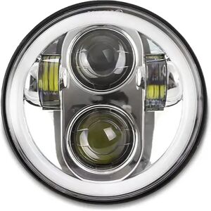 Hauptscheinwerfer LED 5,75 Zoll passend für Harley Davidson Dyna Street Bob 06-17 M18 chrom von Craftride