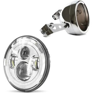 LED Scheinwerfer Set 7 Zoll passend für Harley Davidson CVO Street Glide Hauptscheinwerfer chrom Craftride F10