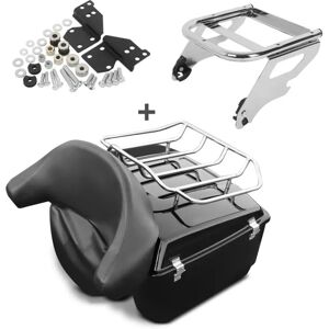 Top Case King passend für Harley Davidson Road King Classic 98-08 mit Docking Rack Gepäck-Grill Craftride