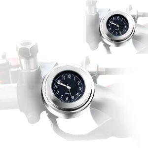 2x Lenkeruhr Motorrad Craftride Analog Uhr mit Lenkerhalter chrom Spar-Set