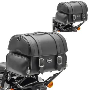 2x Motorrad Hecktasche Craftride FP Sissybar Tasche passend für Cruiser und Retro 32 Liter Spar-Set