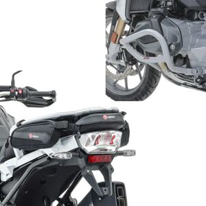 Craftride Set: Sturzbügel passend für BMW R 1250 GS 19-23 Motoguard L2 Schutzbügel hellgrau mit Hecktasche Werkzeugtasche Toolbag TB3