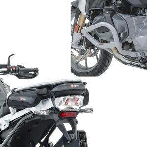 Set: Sturzbügel passend für BMW R 1250 GS 19-23 L2 hellgrau Craftride mit Hecktasche Werkzeugtasche Toolbag TB3