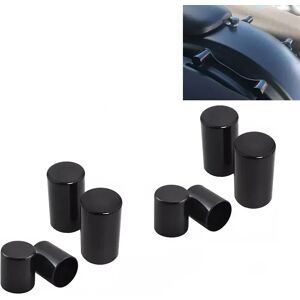 Set 2x Abdeckungen 4-Punkt Docking Kit passend für Harley Davidson Touring 09-24 Montagekit Cover Craftride CK1 schwarz