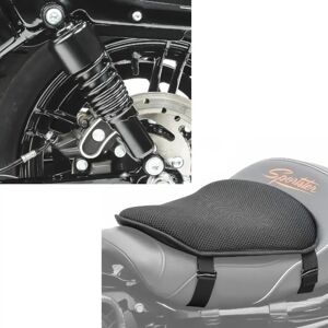 Set: Stoßdämpfer 10,5 Zoll passend für Harley Davidson Sportster 04-20 Federbeine von Craftride schwarz + Gel Sitzkissen M Tourtecs Universal Komfortkissen schwarz