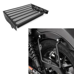 Set: Satteltaschenhalter passend für Honda Rebel 500 17-24 links Satteltaschen Abstandshalter Craftride + Kühlerabdeckung passend für Honda Rebel 500 17-24 Kühlergrill Zaddox KG1