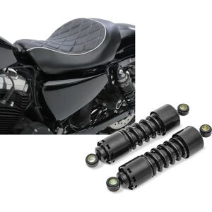 Set: Solo Sitz passend für Harley Davidson Sportster Forty-Eight 48 10-20 Craftride SR4 Sitzbank + Stoßdämpfer 11 Zoll passend für Harley Davidson Sportster Forty-Eight 48 Federbeine von Craftride schwarz