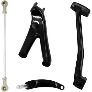 Vorverlegte Fussrastenanlage passend für Harley Davidson Softail Street Bob 18-24 Fussrasten Kit Craftride VF2 DPLU4