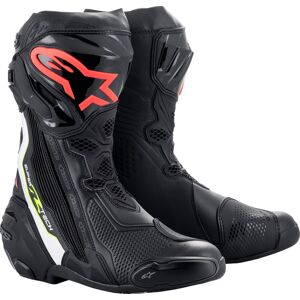 Alpinestars Supertech R, Stiefel Hellrot/Neon-Rot/Schwarz 46 EU male