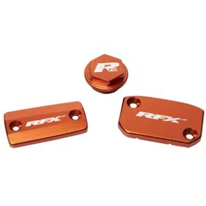 Abdeckung Brems- / Kupplungszylinder (Set) RFX Pro orange KTM SX / SXF (Brembo Bremse + Magura Kupplung)