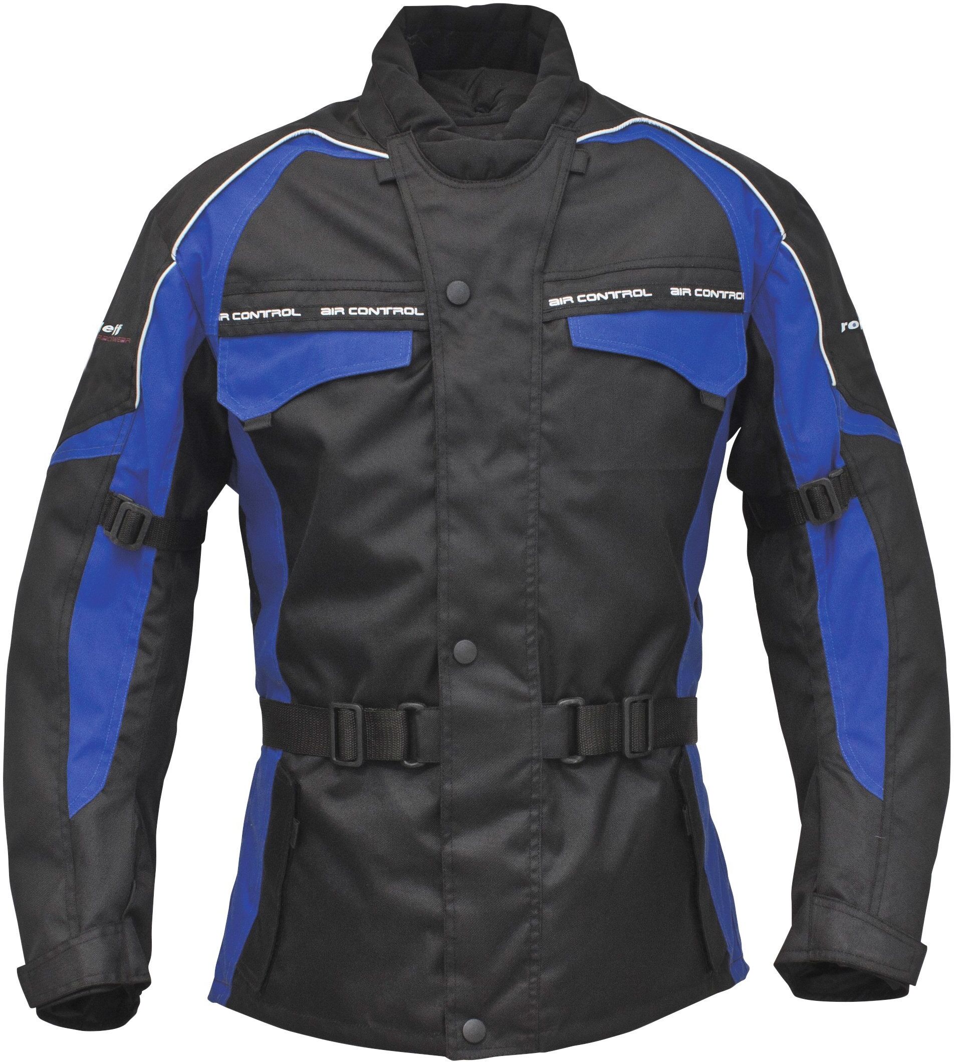 roleff Motorradjacke »Reno« 4 Taschen, 3 Belüftungslöcher, blau-schwarz