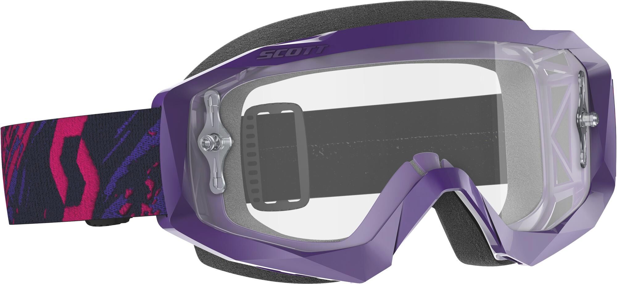 Scott Goggle Hustle X MX purple/pink clear works (2880)