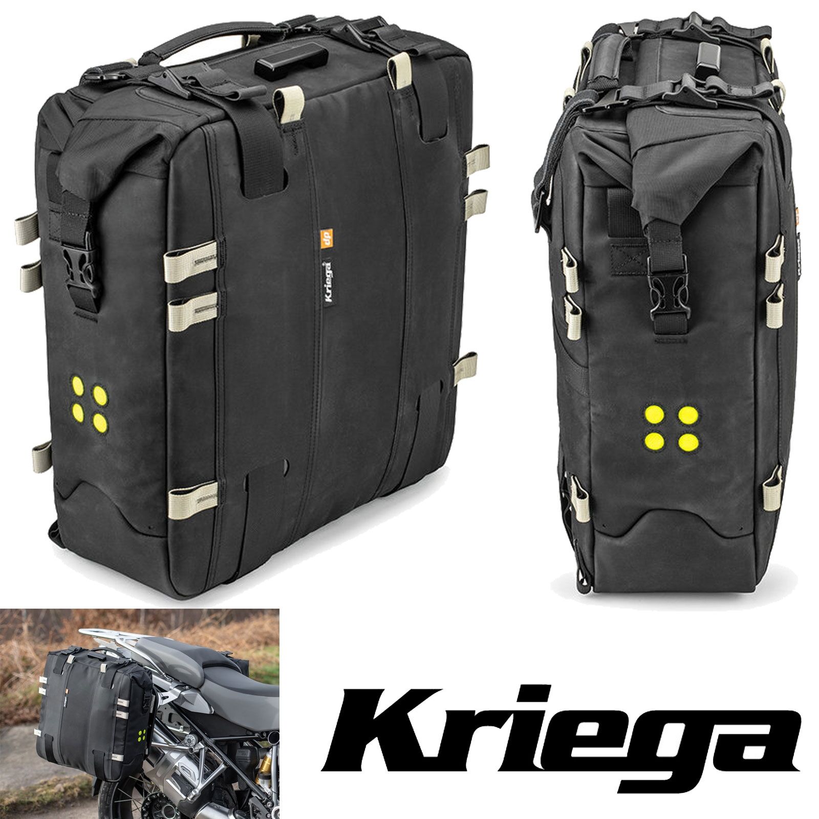 Kriega Gepäcktasche OS-22 OVERLANDER-S Adventure schwarz 22 Liter Motorradkoffer
