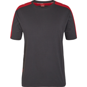 FE Engel T-Shirt 9810-141 Grå/rød M