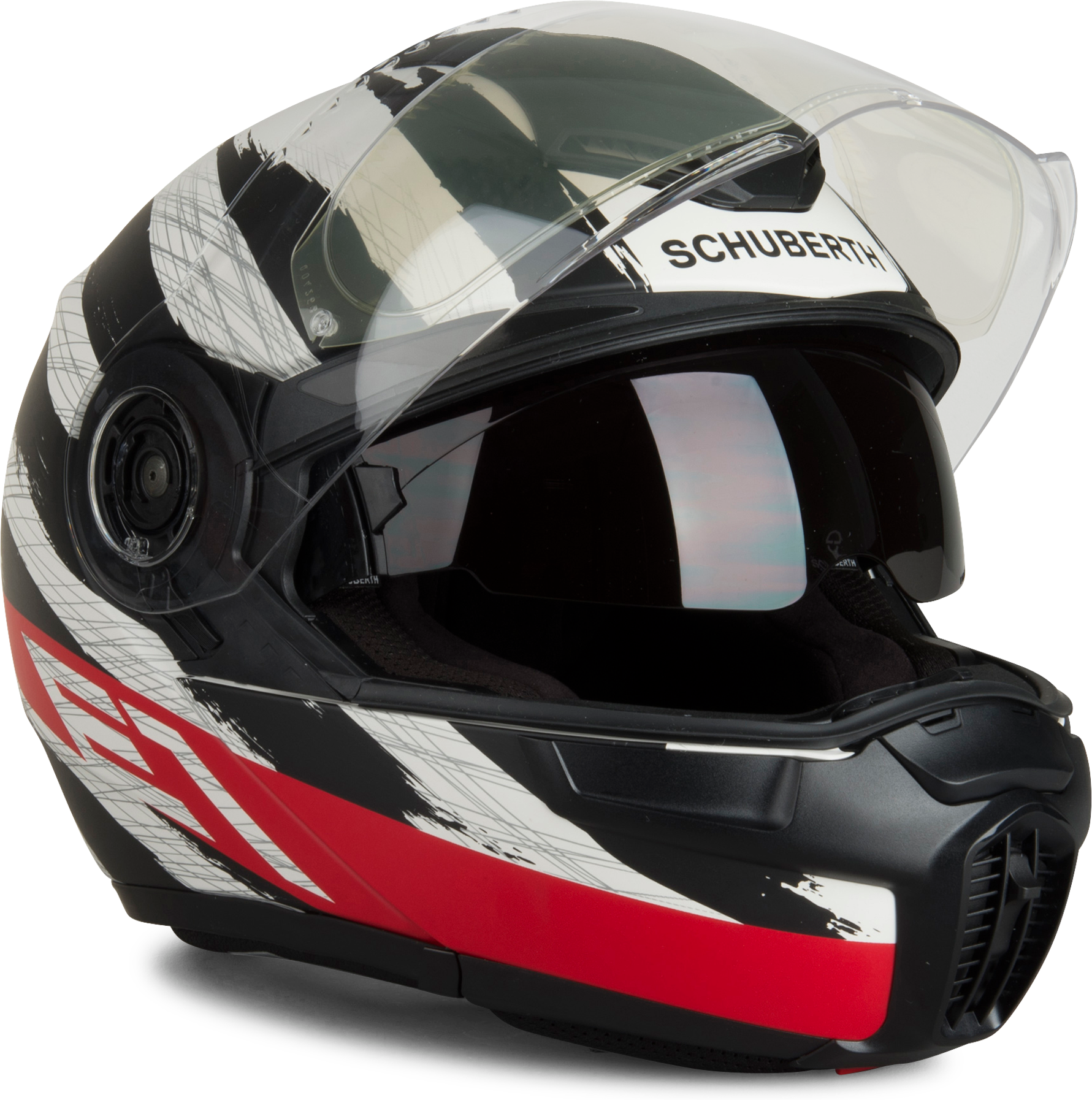 Schuberth Hjelm Schuberth E1 Hunter Rød Hvid