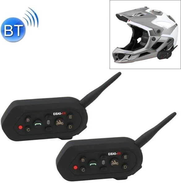 24hshop Motorcykel Bluetooth Intercom - Pakke med 2 stk.