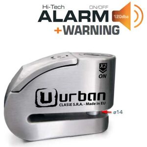 URBAN-ARTAGO ANTIRROBOS Antirrobo Disco Urban Alarm Ur14s-Inoxidable Acero Reforzado