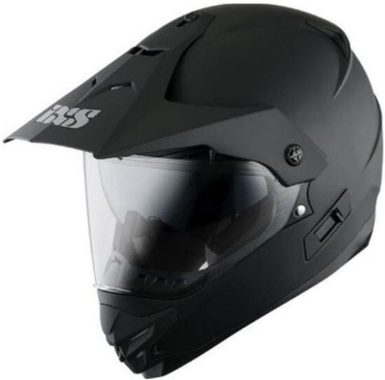 IXS Hx-207 Trail Negro Mate Con Gafas Solares Sunvisor