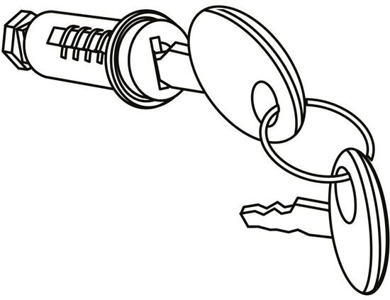 SHAD Juego De Llaves Y Bombin Cerradura Bombin  Sh48- Sh50