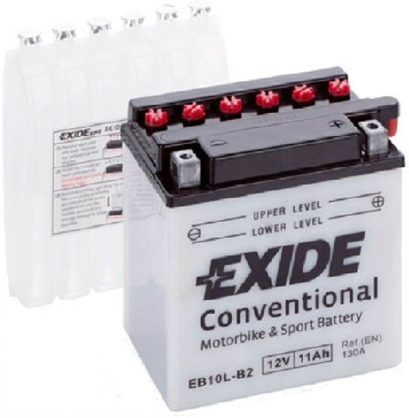 EXIDE Batería de moto  eb10l-b2 11ah 130a 12v