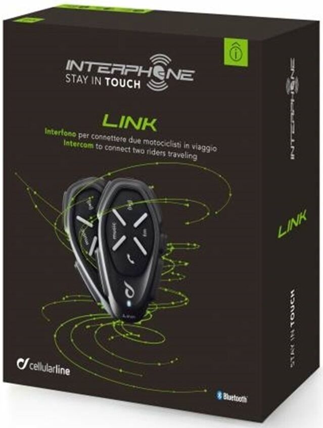 Interphone Link Paquete doble del sistema de comunicación Bluetooth - Negro (un tamaño)