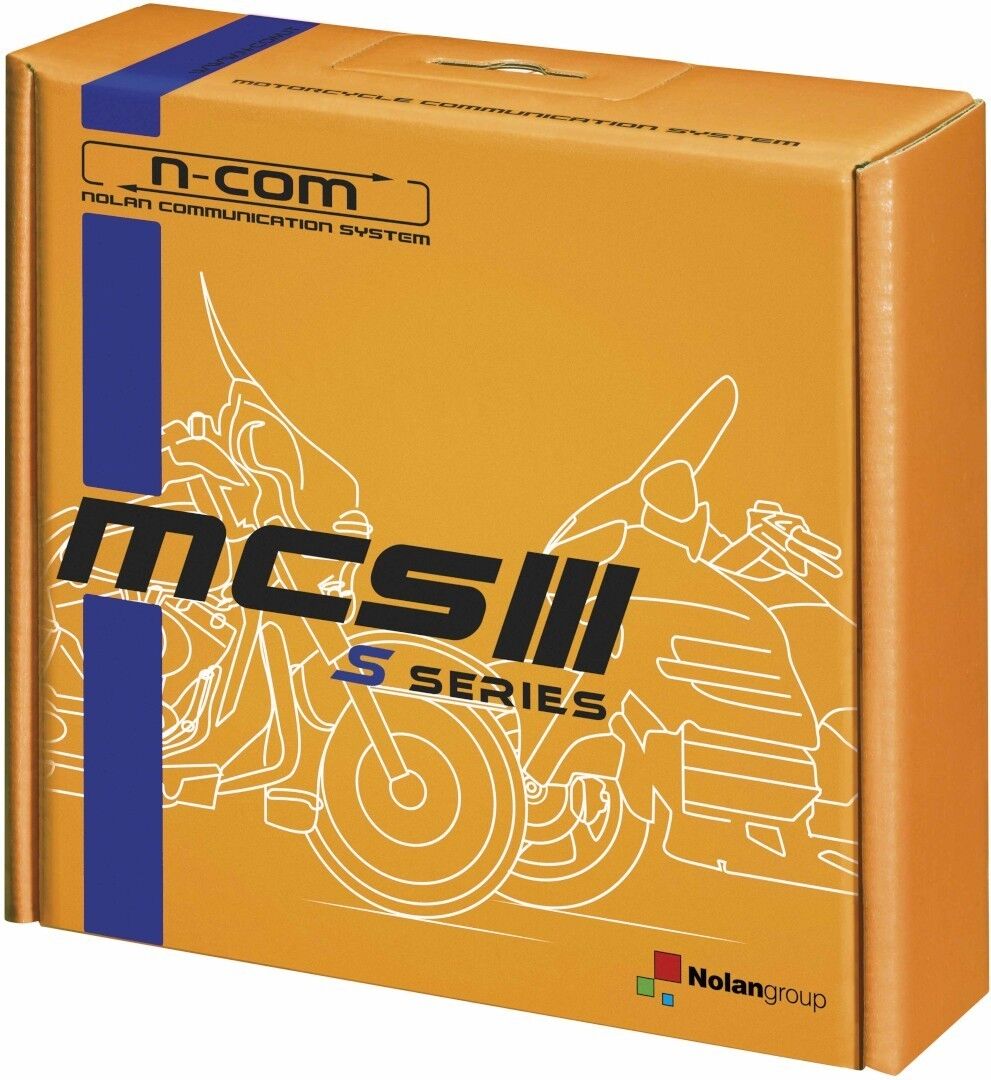 Nolan N-Com MCS III S Sistema de comunicación Single Pack - Negro (un tamaño)