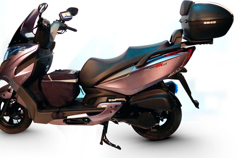 SHAD TOP MASTER KYMCO YAGER 125i/250i Conexión en mayúsculas - Negro (25 cm)