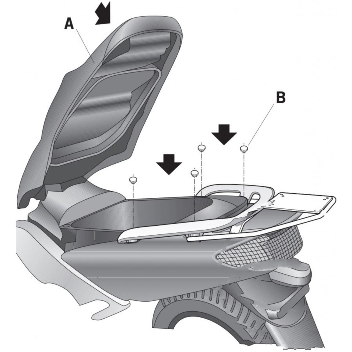 SHAD TOP MASTER YAMAHA TMAX 500 Accesorio Topcase -