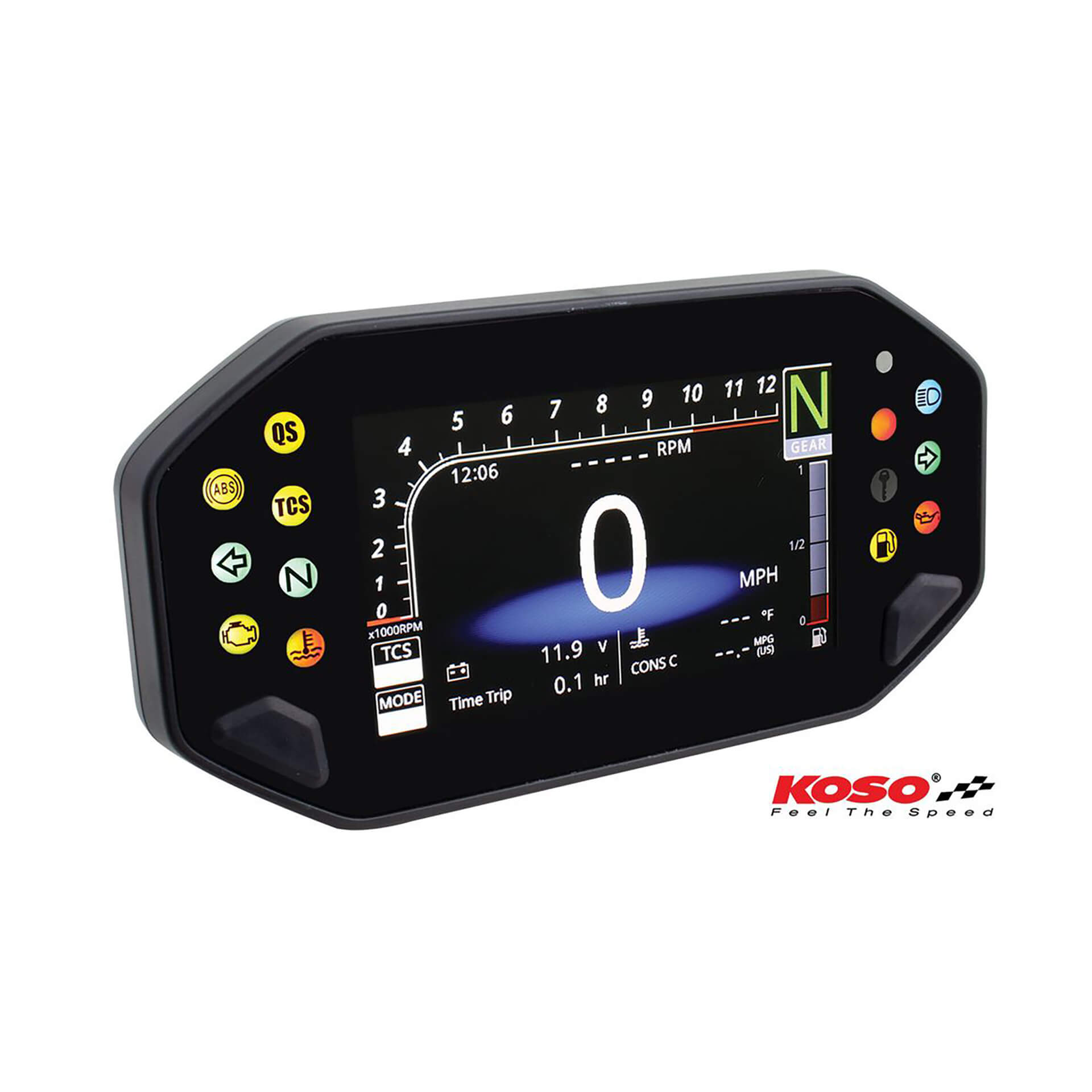 KOSO Digital cabina multifuncional RX-4 para MT-07/09, XSR 700/900 -