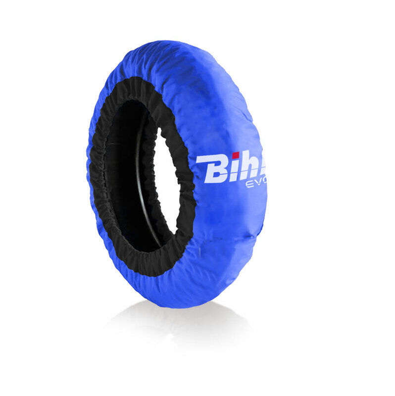 Bihr Home Track EVO2 Calentador de neumáticos autorregulado Neumático azul delantero 120 / trasero 180-200mm -