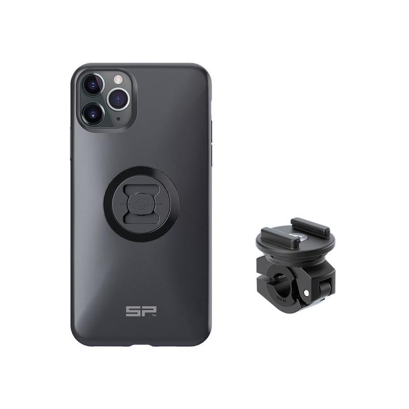 SP Connect Paquete completo Moto Bundle montado en el espejo retrovisor - iPhone 11 Pro Max -