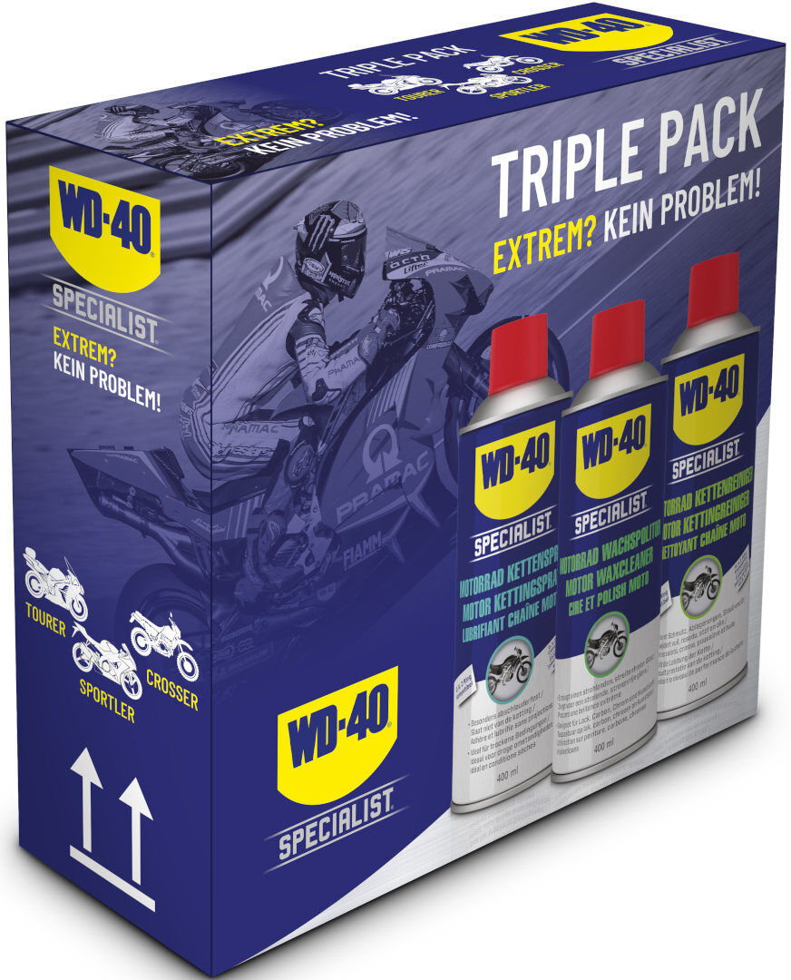 WD-40 Specialist Paquete triple de motocicleta -