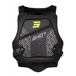 Shot Race Gear Suojaliivi Shot Fighter Flex Musta-Neonkeltainen