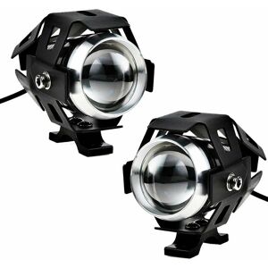 Gabrielle - 2pcs 125W Phare Moto Feux Additionnels led Phares Avant Moto Anti Brouillard Projecteur Spot led Moto 3000LM U5 Etanche pour Moto Quad Scooter - Publicité