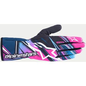 Alpinestars Tech-1 K Race V2 Competition Gants Fuchsia/cyan/white, Taille: XL - Publicité