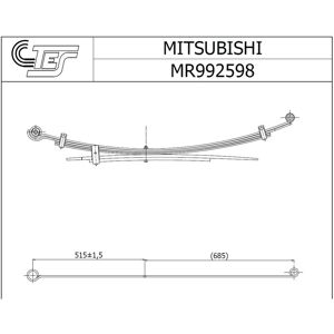 Tes Ressort à lames TES MR9925980019 Z/T