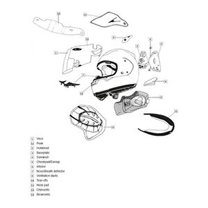 Arai Kit ventilation latéral casque intégral Diamond White - Publicité