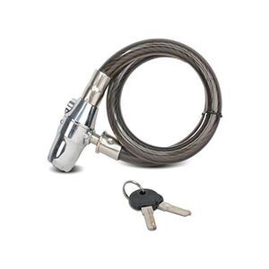 Soldela Antivol power lock - cadenas velo ou moto pour une securite renforcee avec alarme 110 db - fonctionne sur piles - cable 2 cm - longueur 80 cm - noir - Publicité