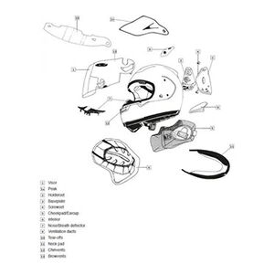 Arai Kit ventilation latéral casque intégral Shade-Sand - Publicité