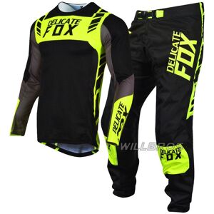 Noir Fluo Taille Jersey Xl Pantalon 36 Fox ? Maillot Et Pantalon De Motocross Pour Hommes, Combinaison D'endurance, Bmx, Mx, Dh, Combinaison De Moto, Tout-Terrain, Atv, Utv, Kits - Publicité