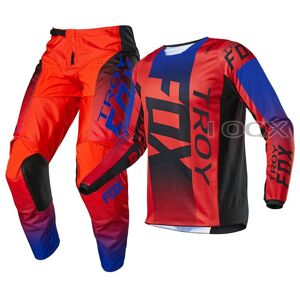 Rouge Taille Jersey Xl Pantalon 36 Troy Fox ? Ensemble D'équipement Pour Moto, Pour Motocross, Atv, Jersey, Pantalon, Oktiv, 180 - Publicité