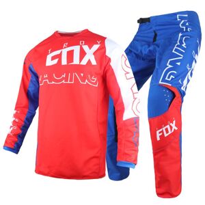 Rouge Taille Jersey M Pantalon 32 Troy-Fox ? Ensemble D'équipement Pour Homme, Maillot Et Pantalon De Moto De Rue, Kit De Cyclisme Tout-Terrain, Moteur Fluorescent - Publicité